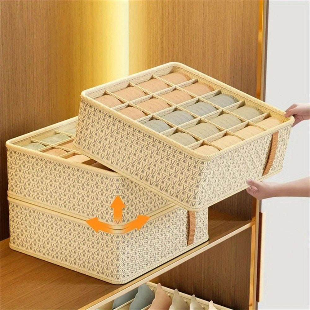 Storage Box for Underwear and Socks - Multifunctional Drawer Organizer for Household Organization