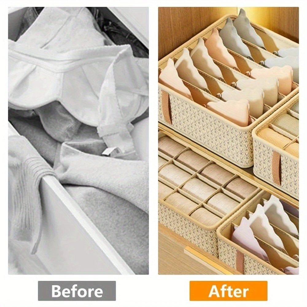 Storage Box for Underwear and Socks - Multifunctional Drawer Organizer for Household Organization