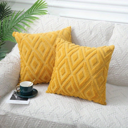 Modern argyle throw pillow cover for sofa or office, Nordic style.