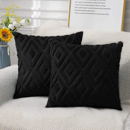 Modern argyle throw pillow cover for sofa or office, Nordic style.