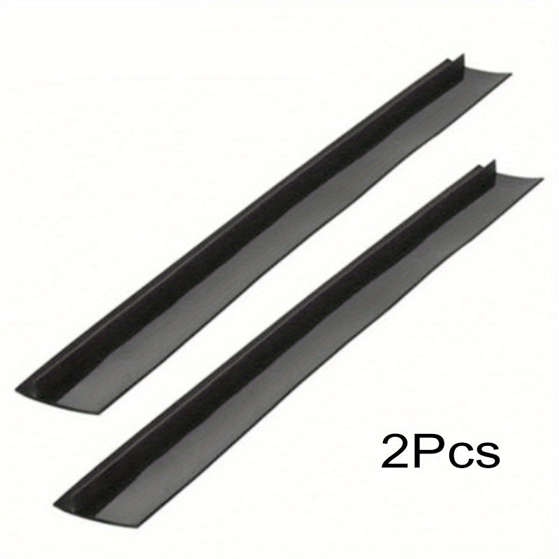 2 Pieces of Silicone Stove Gap Covers for Heat Resistant Oven and Counter. Fill Gaps Between Kitchen Appliances, Washing Machine, and Stovetop.