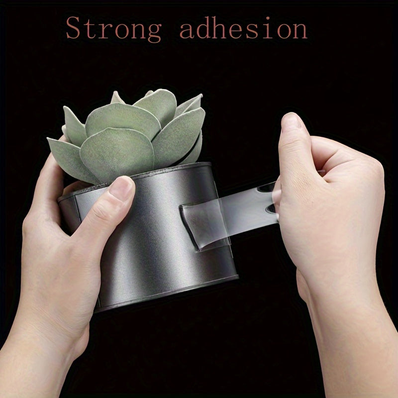 Multi-purpose double-sided tape with strong, reusable adhesive for various applications in the home, kitchen, office, and car.