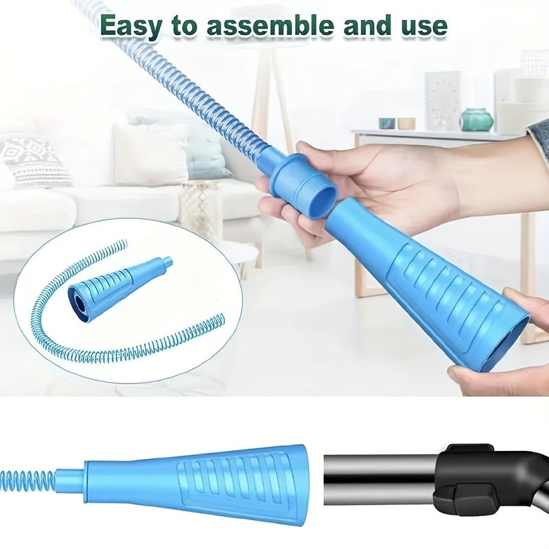 Set of 3 pieces including a Dryer Vent Cleaning Kit with a Vacuum Attachment, Bendable Lint Removal Tool, Lint Screen Cleaning Hose, Universal Adapter, Tiny Suction Tube, Cleaning Gadgets, and Accessories - perfect for dorm rooms.