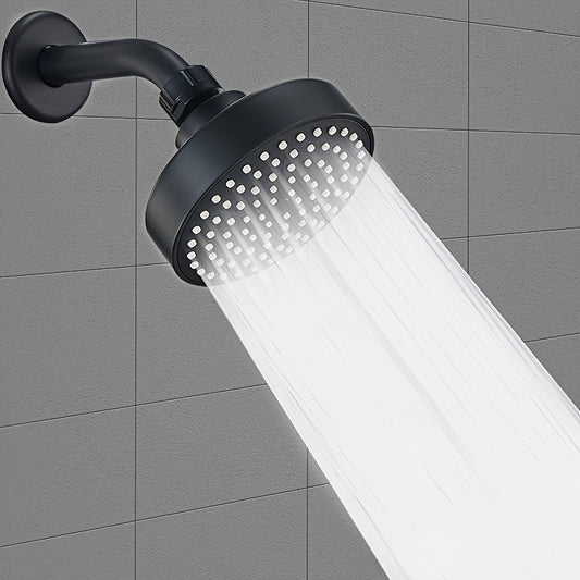 Powerful high-pressure shower head with strong spray stream, small silicone nozzles, and universal fit for all water flow showers.