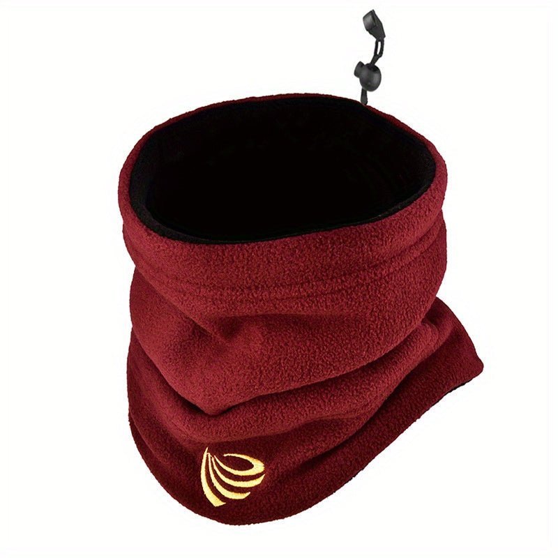 Ideal gift choice for outdoor cycling and skiing, this Coldproof Dual-use Fleece Scarf and Hat set is designed to keep you warm and cozy.