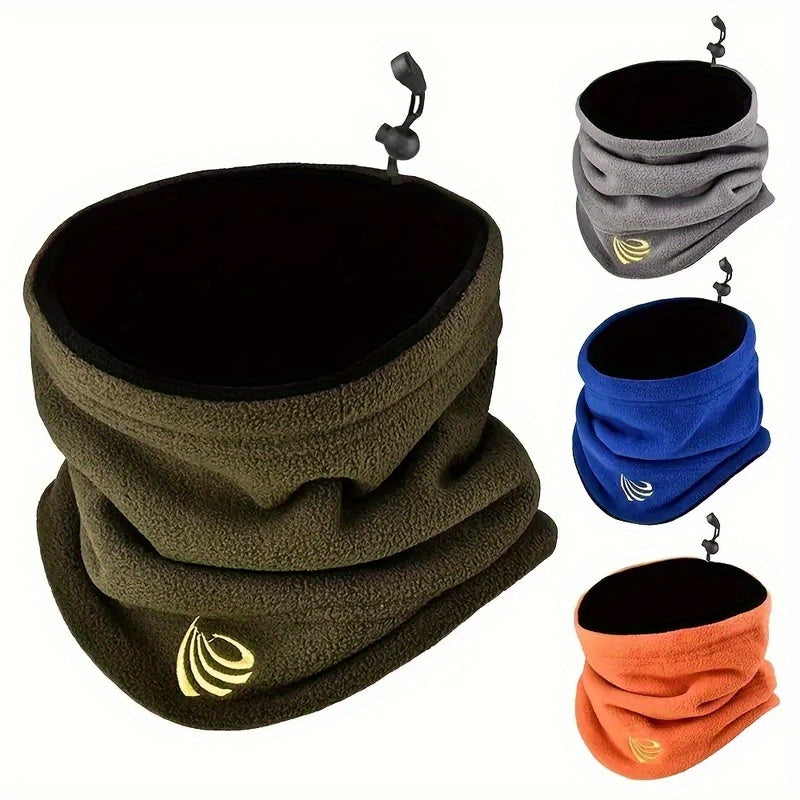 Ideal gift choice for outdoor cycling and skiing, this Coldproof Dual-use Fleece Scarf and Hat set is designed to keep you warm and cozy.