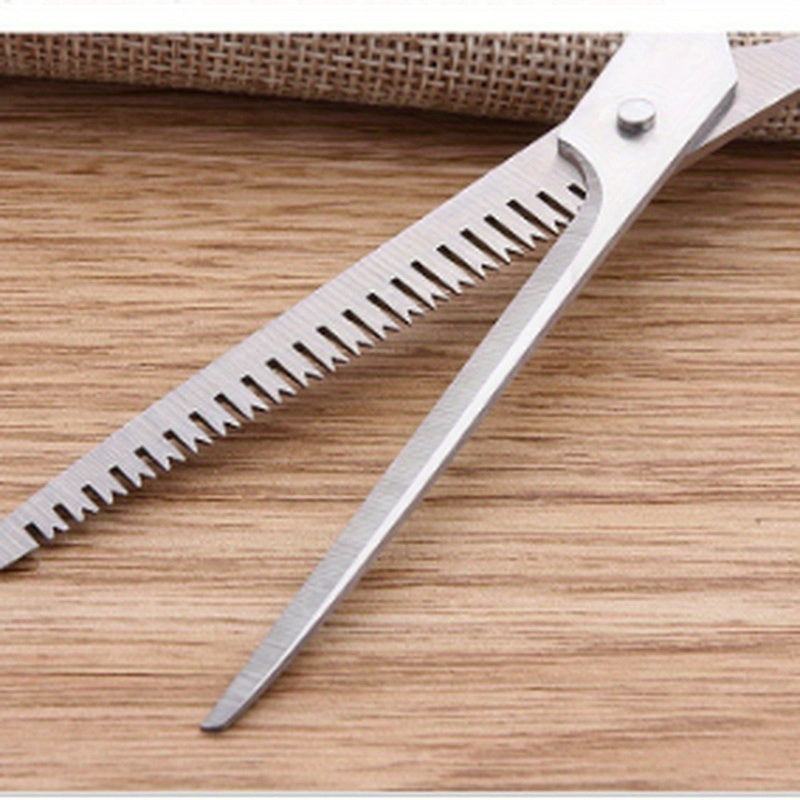 Hairdressing Thin Scissors Combination Set with 3pcs, Three Comb Sets, Barber Kit, Pet Hair Cutting Tools Supplies.