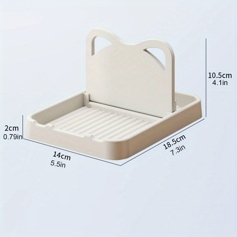 1pc Multi-purpose utensil holder serving as a spoon rest, spatula rack, pot cover rack, and shovel rack.