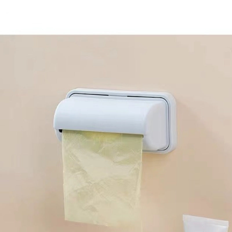 Wall-Mounted Garbage Bag Dispenser for Kitchen & Bathroom - Easy Access without the Need for Drilling, Saves Space