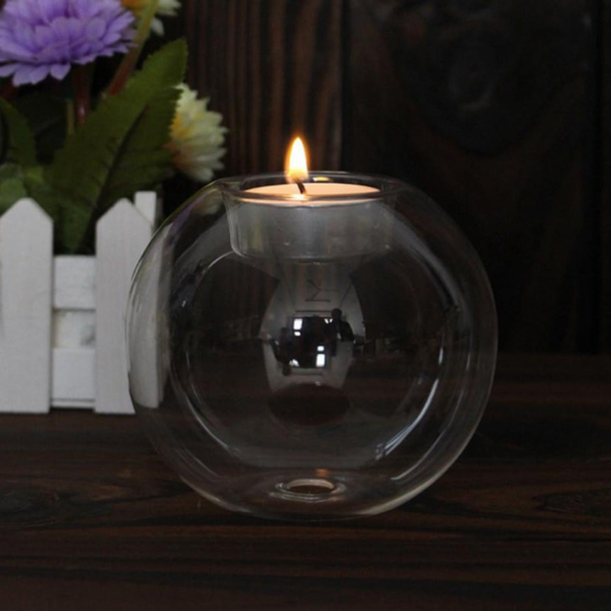 European crystal glass candle holder set, perfect for Xmas, Halloween, weddings, parties, and home decor.