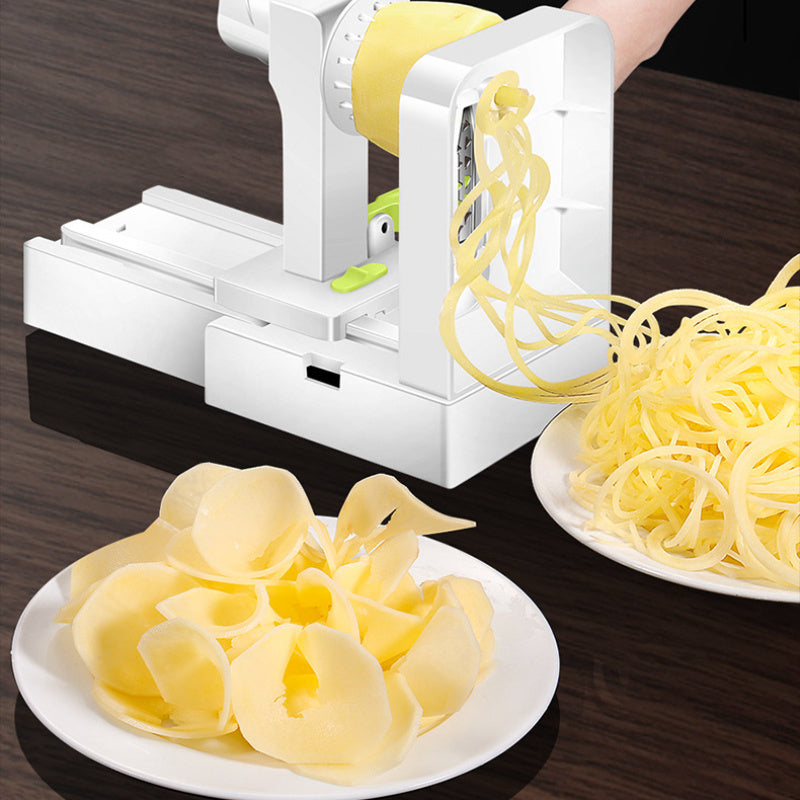 1 piece Vegetable Spiralizer with a sturdy base, perfect for making zucchini noodles and potato spirals. This multifunctional tool can also be used as a vegetable slicer, fruit grater, and other kitchen accessories and gadgets.