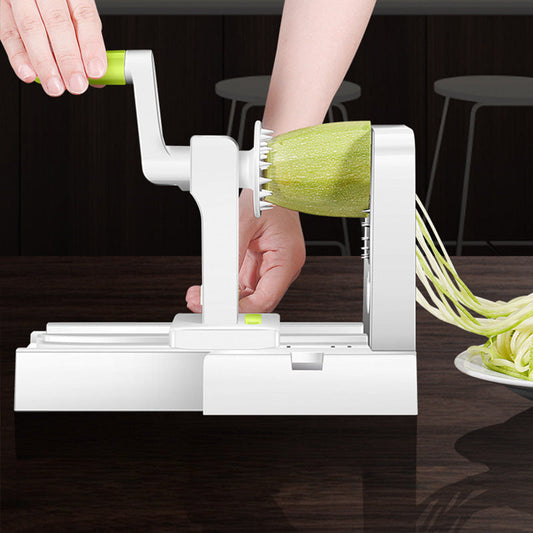 1 piece Vegetable Spiralizer with a sturdy base, perfect for making zucchini noodles and potato spirals. This multifunctional tool can also be used as a vegetable slicer, fruit grater, and other kitchen accessories and gadgets.