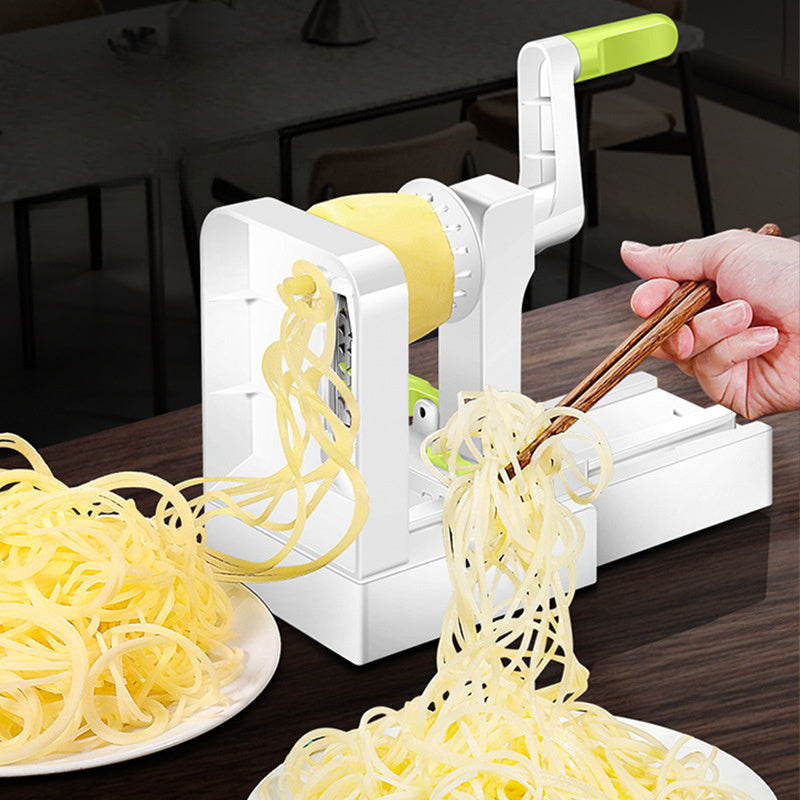 1 piece Vegetable Spiralizer with a sturdy base, perfect for making zucchini noodles and potato spirals. This multifunctional tool can also be used as a vegetable slicer, fruit grater, and other kitchen accessories and gadgets.