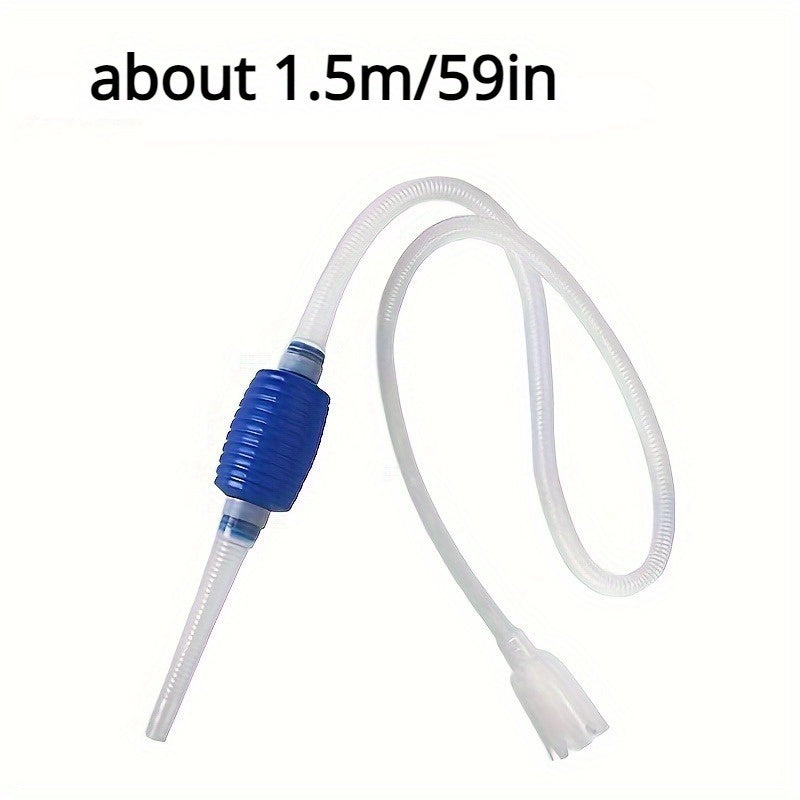 Easy-to-use aquarium siphon for fast water changes and gravel cleaning.