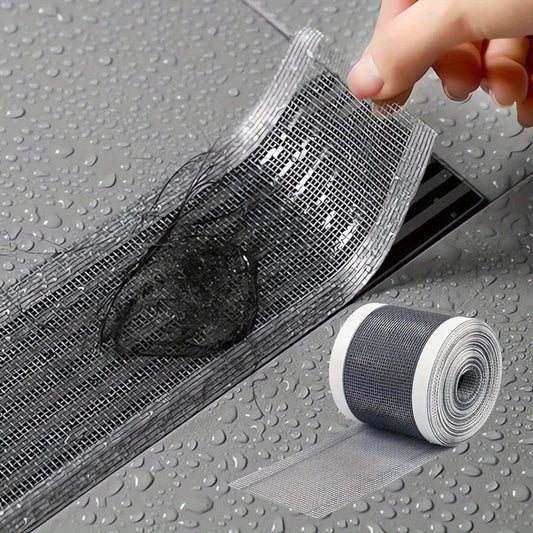 Self-adhesive disposable floor drain stickers for hair trapping. Keep drains clog-free with this 5.0 meter roll.