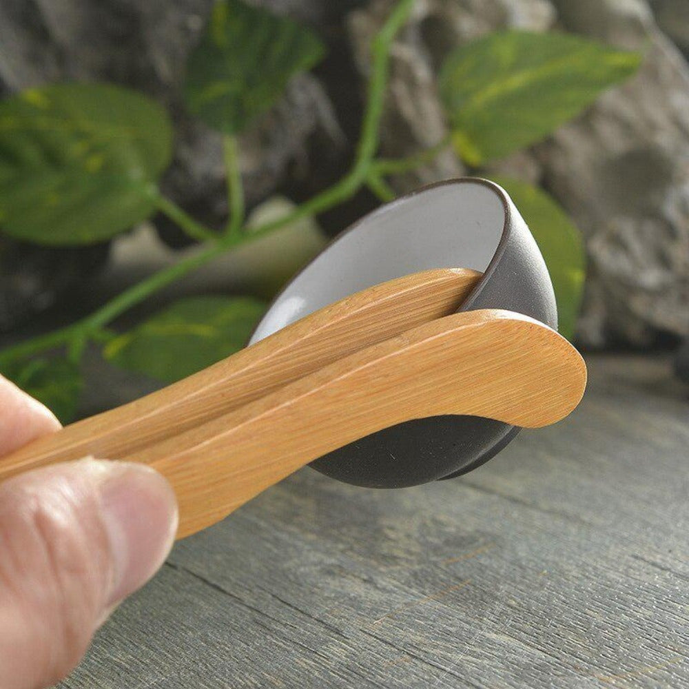 Complete set of Wooden Tea Ceremony Utensils including Bamboo Tea Spoons, Tea Needle, Tea Tweezers Clip, Strainer Tong, and Tube Teaware. Perfect for use in your home, office, or tea room. Essential kitchen tools and tea accessories.