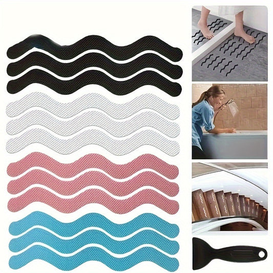 12pcs Anti-slip Stickers for Bathtub and Shower.