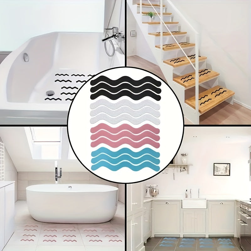 12pcs Anti-slip Stickers for Bathtub and Shower.