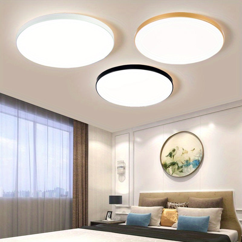 36.83cm ultra-thin dimmable LED ceiling light in black/white/golden for various rooms.