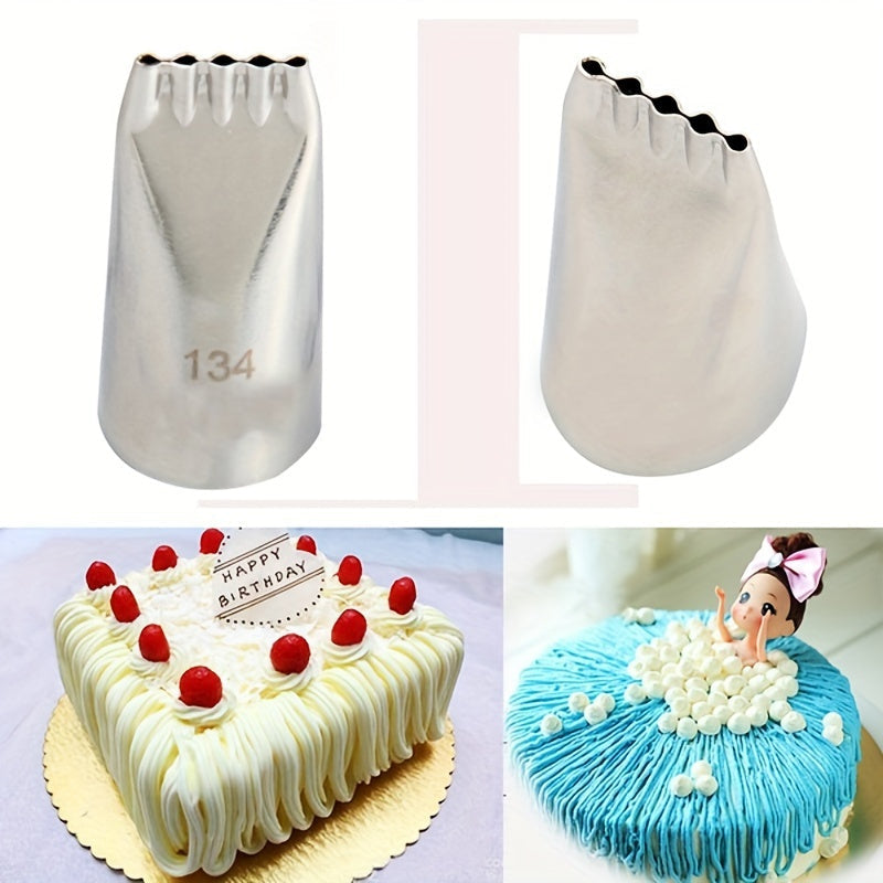 Stainless Steel Piping Tips Set for Cake and Cupcake Decorating, Includes Pastry and Frosting Tips for Cream, Rose, Flower, Meringue, and Biscuit Decoration - Perfect Baking Tools and Kitchen Gadgets