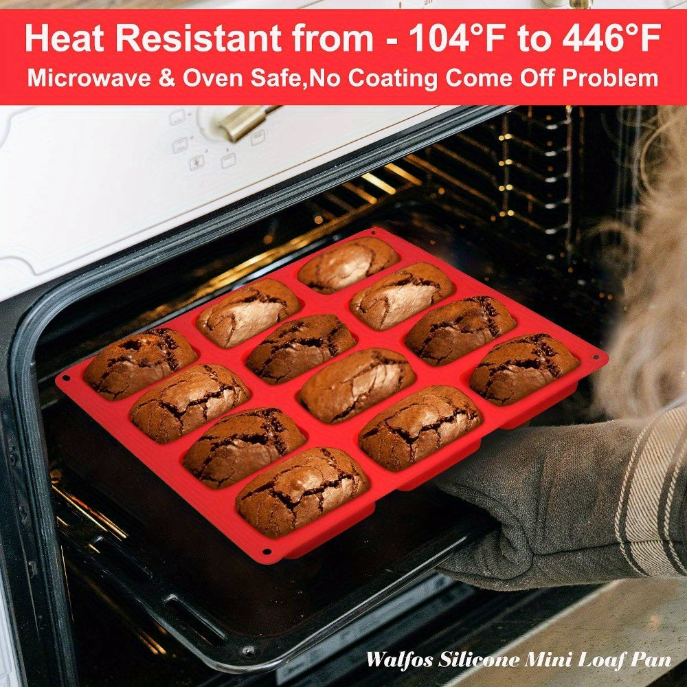 This listing includes a set of 2 Non-Stick Silicone Cake Molds, featuring a Rectangular Bread Baking Pan. These versatile molds can be used for creating brownies, bread, chocolate cakes, mousses, and more. They are perfect for handmade dessert creations