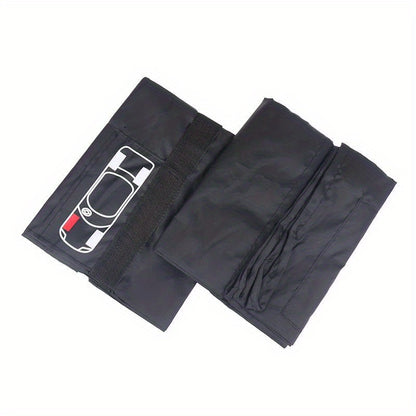 Set of 4 tire cover storage bags for spare tires, portable wheel accessories.