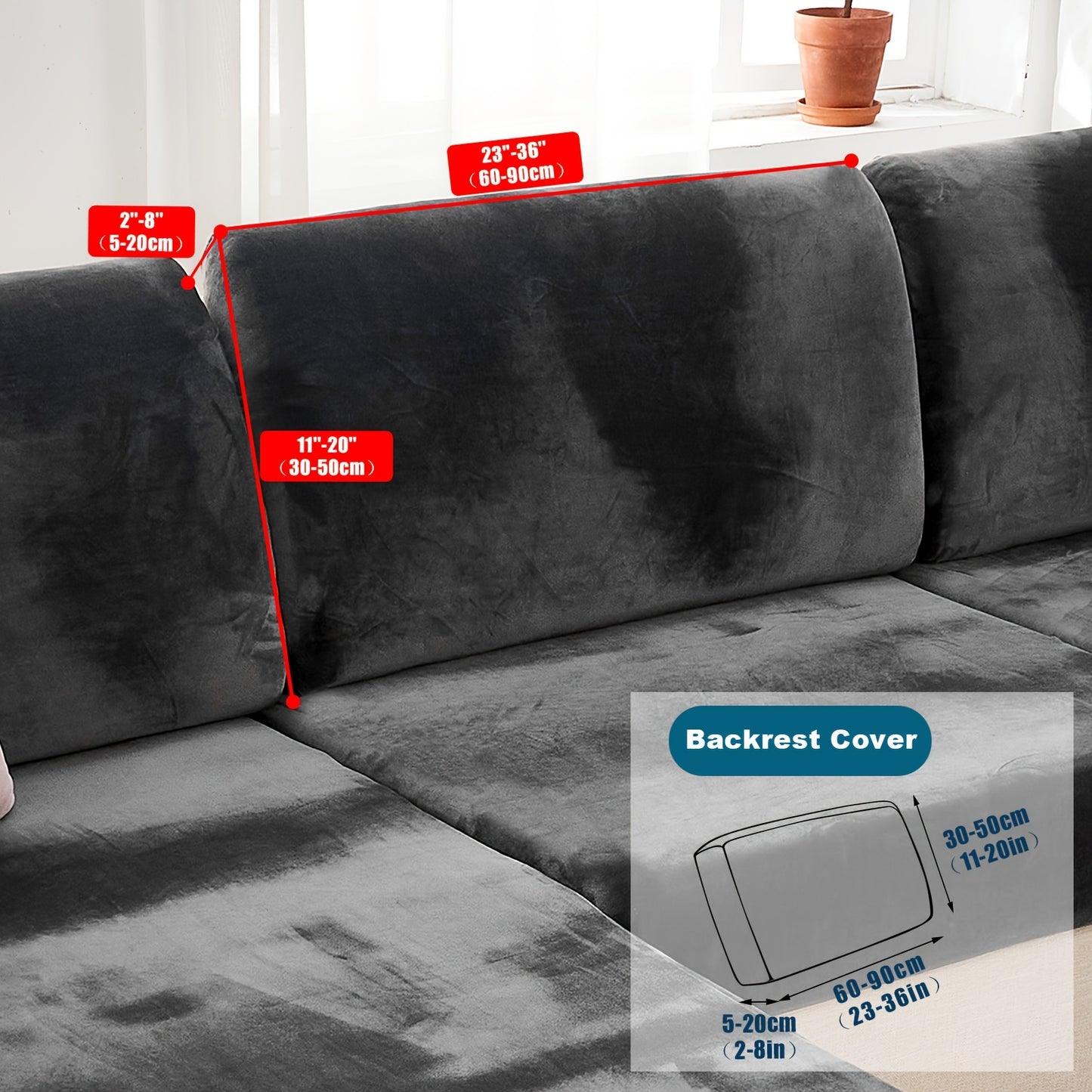 Velvet sofa slipcover/pillowcase for pets, dust-proof and fuzzy couch cover for home decor.