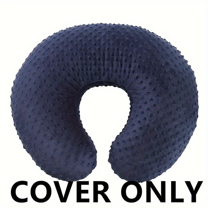 Soft and snug minky nursing pillow cover, ideal for breastfeeding and comfortable nursing for infants and babies.