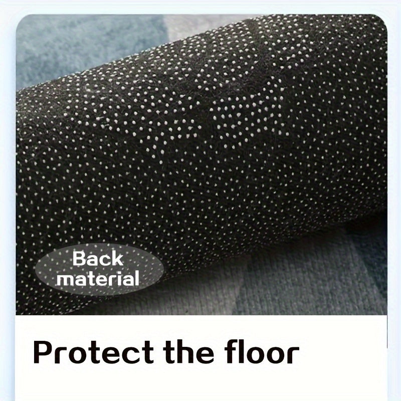 Elevate your home decor with this elegant pebble design floor mat. Made from non-slip and stain-resistant polyester material with a decorative stone pattern, this washable mat is perfect for use in the bedroom, living room, or kitchen. Featuring a low