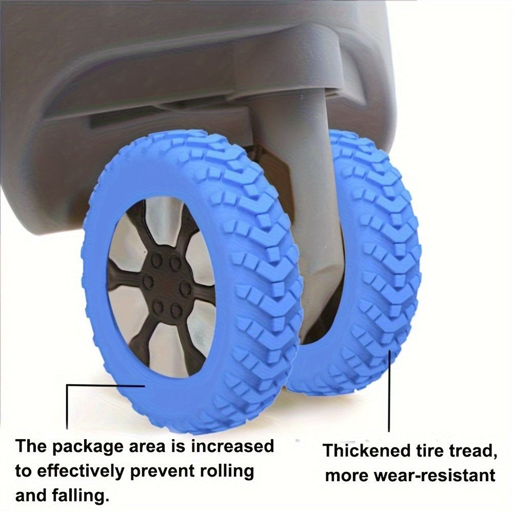 New third-generation upgraded thickened protective cover for luggage wheels, includes repair set for trailer luggage wheels, making them more durable and noiseless.