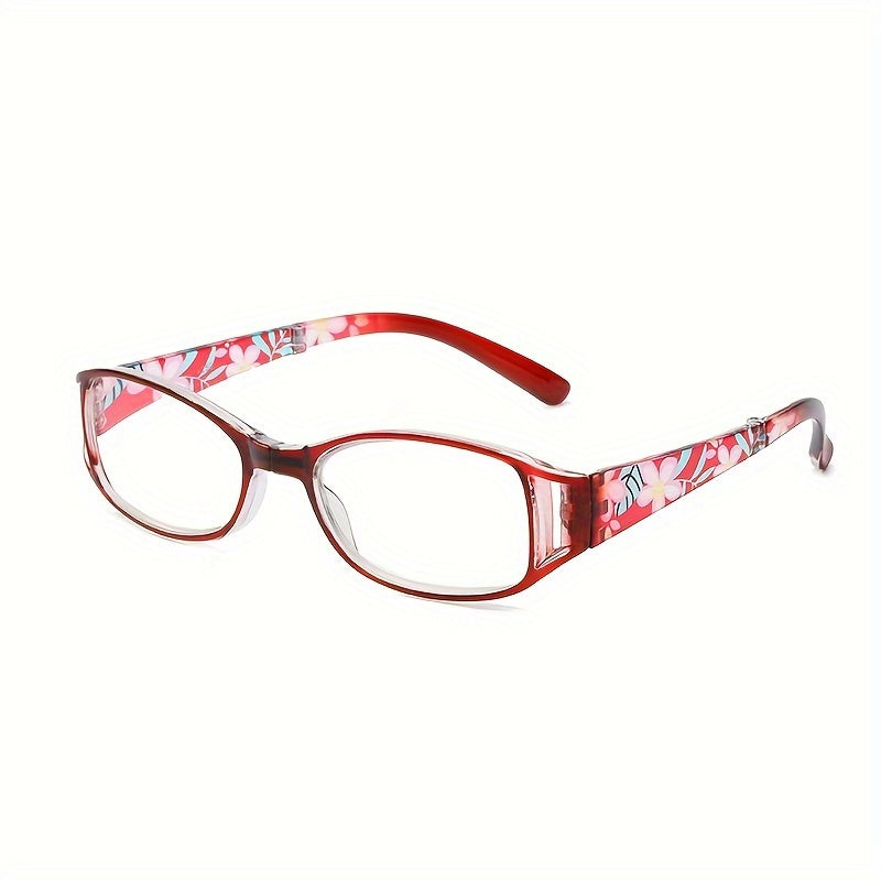 1pc Vintage Printed Folding Reading Glasses, Ideal Gift for Women.