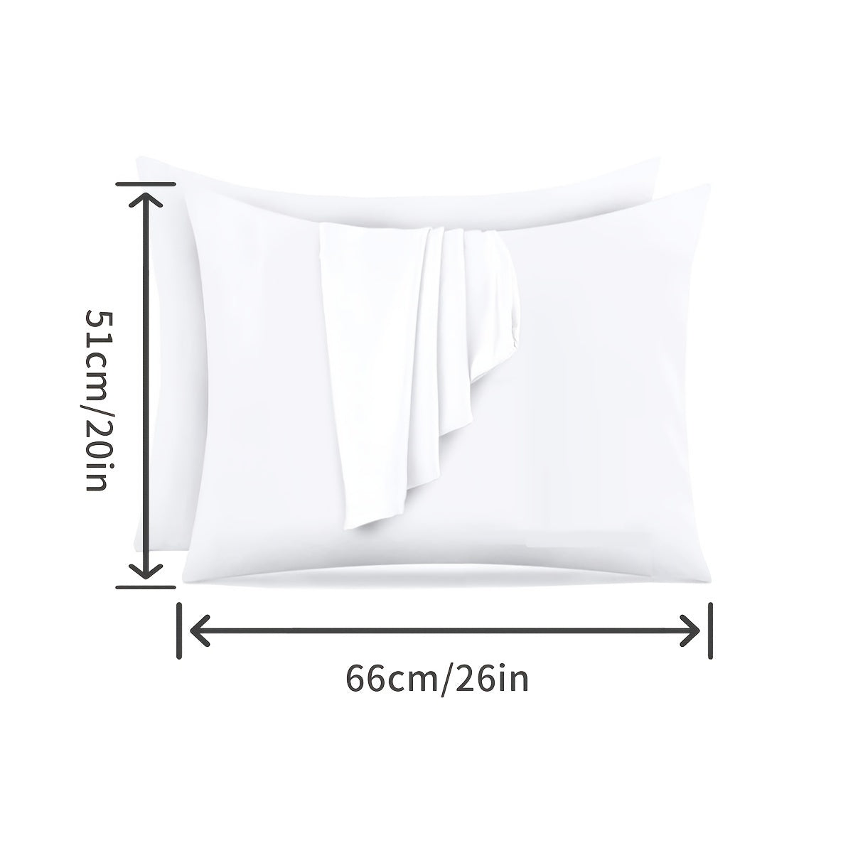 Pillowcase that is 100% Waterproof and Stain-Resistant, Super Soft with Thickened and Enlarged Design