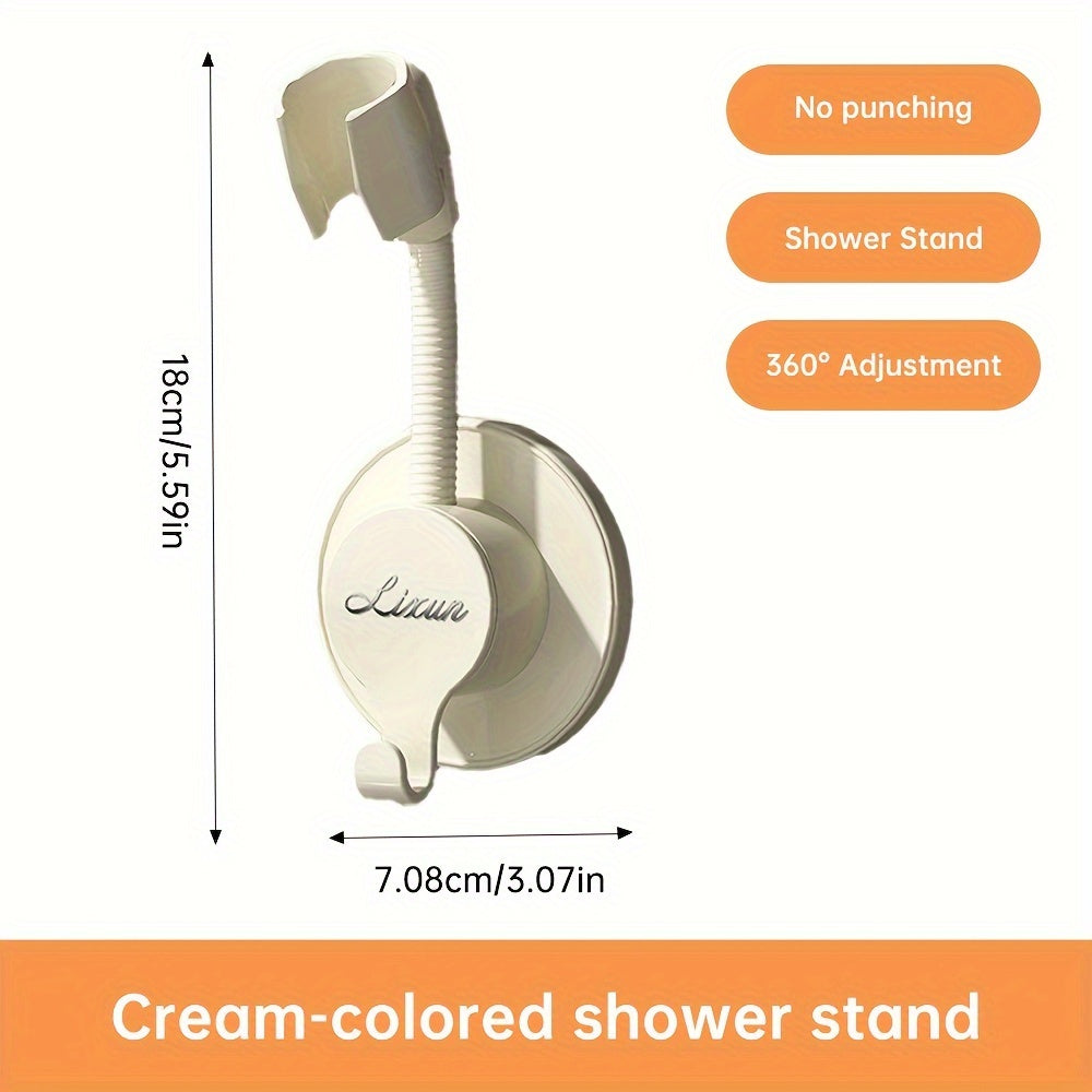 Musurjoy Bathroom Shower Head Holder - Adjustable wall-mounted base, no hole design. Ideal gift for New Year's or Valentine's Day.