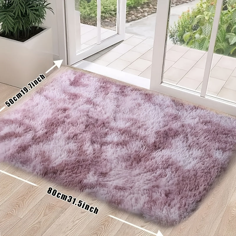 Luxuriously soft and cozy tie-dye gradient area rug - Ideal for bedroom, living room, or coffee table - Made from machine washable polyester fiber, with long plush for added comfort - Perfect for adding a touch of style to your sofa.