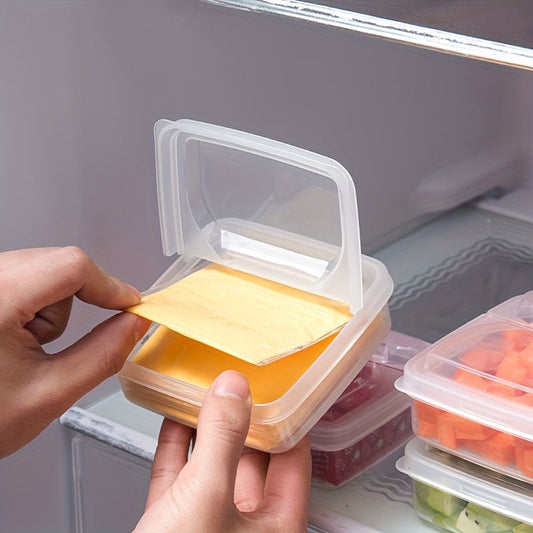 Stackable Refrigerator Storage Box with Lid - Made from Clear PP, this Food-Safe Container is Perfect for Keeping Fruits, Cheese, and Sauces Fresh in the Fridge. Ideal for Organizing your Refrigerator with its Stackable Design and Durable Freshness Seal.