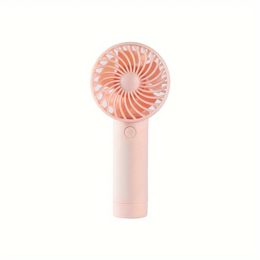 Portable Mini Fan, USB Rechargeable, Ideal for Indoor and Outdoor Use, Silent Operation, Fashionable and Cute Design, Perfect for Office and Desktop Settings