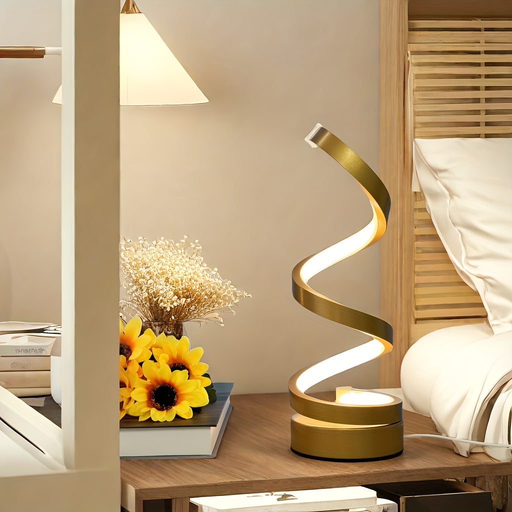 Dimmable LED table lamp with adjustable gooseneck, USB powered, perfect for various rooms - a great gift idea.