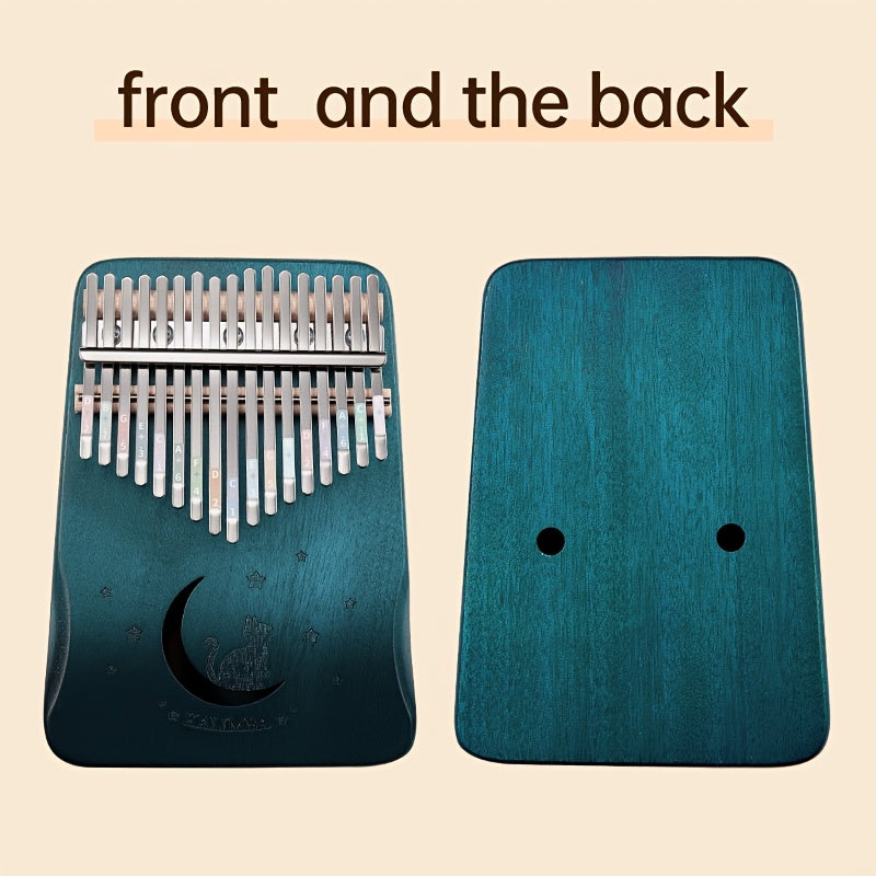 Easy-to-learn 17-tone thumb piano kalimba, perfect birthday gift and popular musical instrument for beginners.