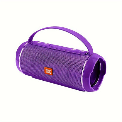 T&G TG116C is a portable wireless speaker with 5.0 surround sound, USB/TF/FM broadcast, and 10m connectivity. It has a rechargeable lithium battery with Type-C charging, making it a perfect