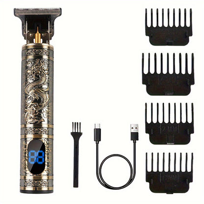 The V-Vimika Professional Hair Clippers are a cordless, USB rechargeable T-blade trimmer and beard shaver for men. Perfect for personal grooming, the T9 Haircut Kit features a 400mAh