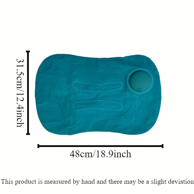 Inflatable Travel Pillow: A Versatile Solution for Comfortable Sleep on the Go - Lightweight, Compact, Easy to Inflate for Camping and Driving - Soft Cover, Easy to Clean