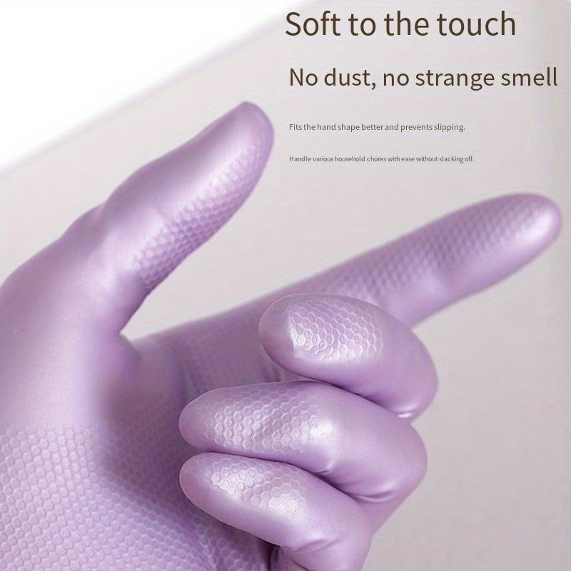 Latex Dishwashing Gloves for Women - Waterproof, Thin, and Durable. Perfect for Laundry, Cleaning, and Kitchen Tasks. Provides Protection for Hands during Housework. Powder-Free Material, Ideal for Kitchen Use.