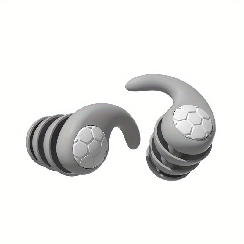 Silicone earplugs for comfort and durability, with premium sound-blocking for various activities like swimming, diving, sleeping, and surfing. Reusable and unfragranced.