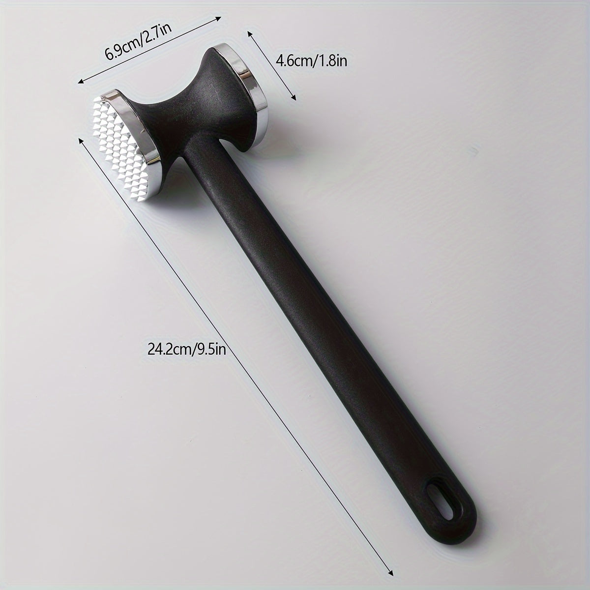 One piece of Zinc Alloy Meat Hammer, a versatile Metal Meat Pounder for household use. This Meat Tenderizer Tool is perfect for knocking meat into tender perfection in the kitchen. Also known as a Meat Tenderizer Hammer, it is a must-have among Kitchen