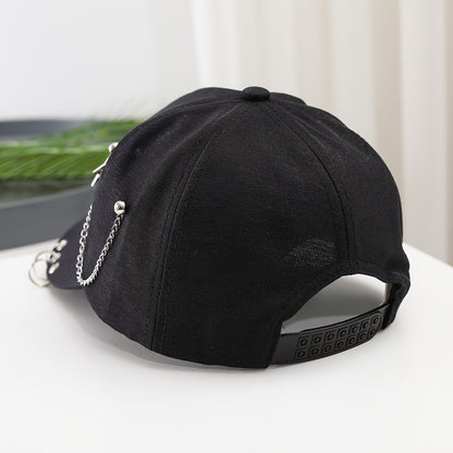 Women's baseball cap with star pendant, versatile outdoor headwear-great Eid gift.