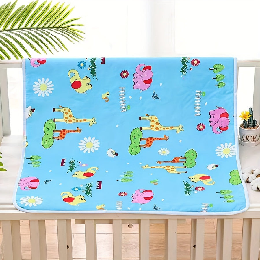 Baby Waterproof Diaper Changing Mat - 90cm x 70cm - Soft, Reusable, Washable - Urine Absorbent - Nappy Changing Pad - Boys