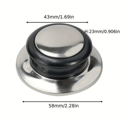 Upgrade your kitchen with the Universal Stainless Steel Cookware Lid Knob. Replace your old glass lid handles with this durable accessory, no electricity needed. Choose from 1, 2, or 3 pack options for added convenience.