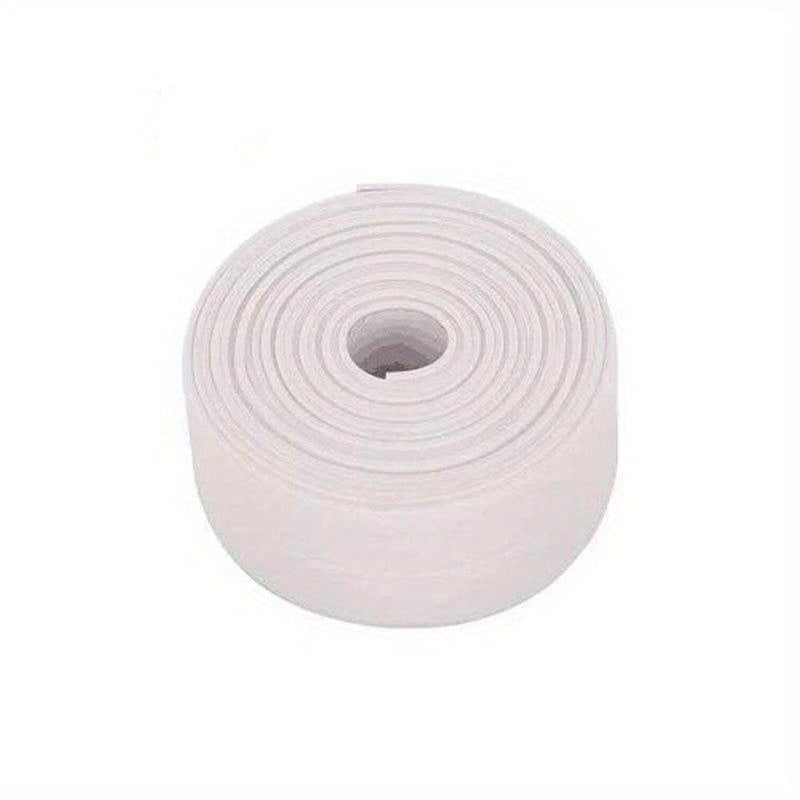 Waterproof PVC self-adhesive tape for sealing, ideal for spot-cleaning bathroom and kitchen sink walls and shower. Easy to apply and remove, providing a secure waterproof seal.