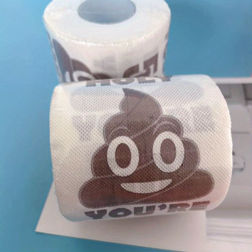 1pc of Funny Birthday Party Tissue Paper featuring a Cartoon Poop pattern. Perfect for party decoration and birthday gifts. Great for room and home decor.