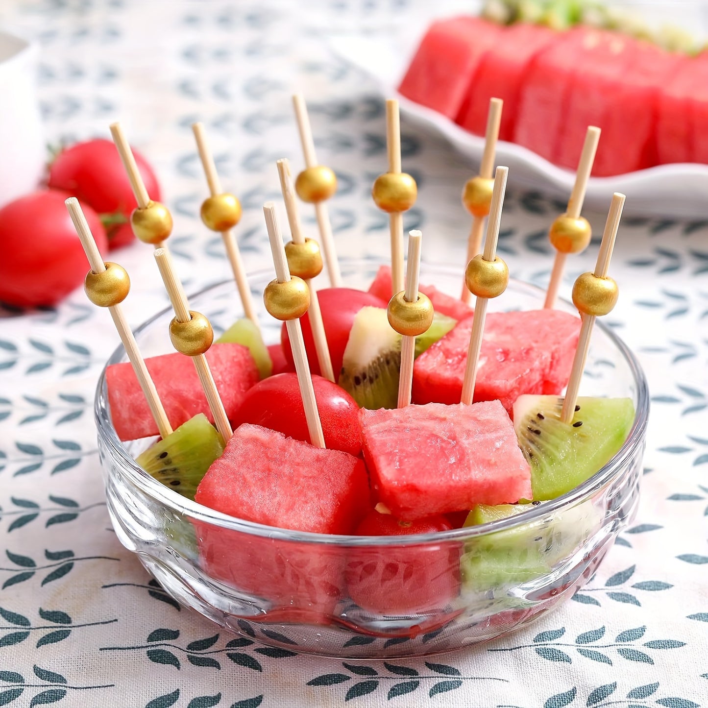 100 Elegant Bamboo Cocktail Picks for Appetizers, Skewers & Party Decor